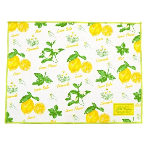 水切りマット 驚きの吸水力水切りマット レモン