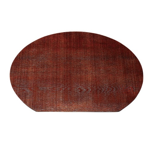 半月膳 36×32cm 漆塗り 天然木