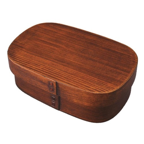 弁当箱 曲げわっぱ 1段 700ml 四角 茶