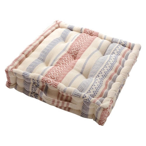 クッション TERRA テラ インド綿 レッド