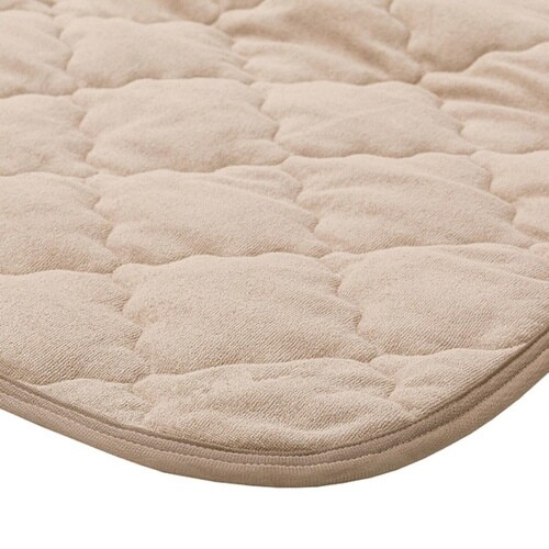 敷きパッド単品 シングル コットンパイル ベージュ