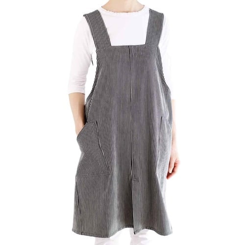 エプロン atelier ブラック×ホワイト