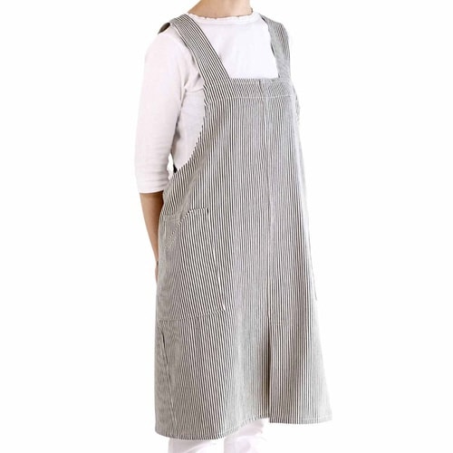 エプロン atelier ホワイト×ブラック