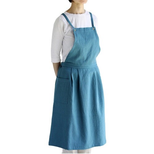 エプロン atelier Nuuit ブルー