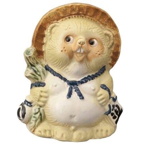 置物 ReTanuki 信楽焼 たぬき グリーン