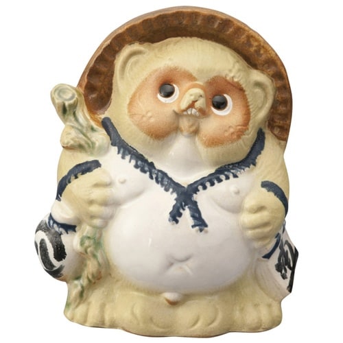 置物 ReTanuki 信楽焼 たぬき グリーン