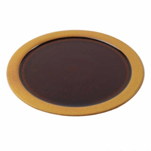 プレート 22cm ディープブレス キャラメル