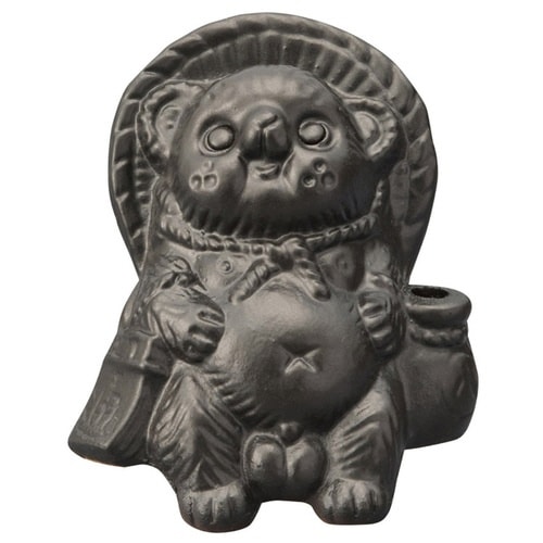 置物 Tanutanu 信楽焼 オスブラック