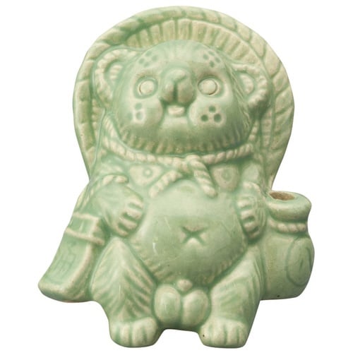 置物 Tanutanu 信楽焼 オスグリーン