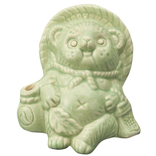 置物 Tanutanu 信楽焼 メスグリーン