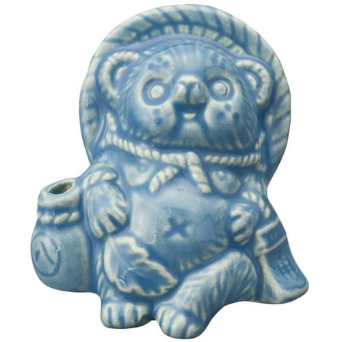 置物 Tanutanu 信楽焼 たぬき メスブルー