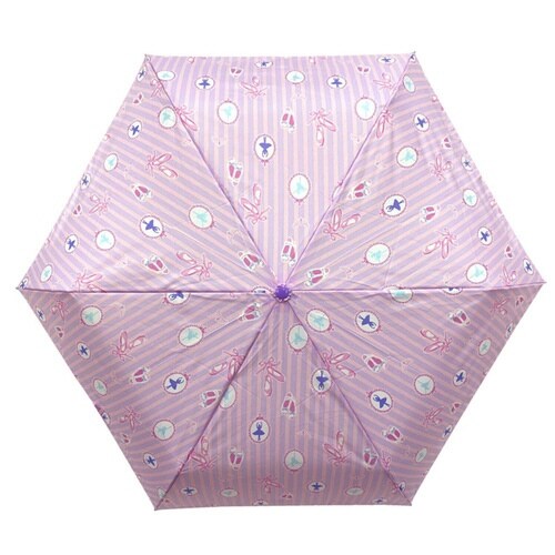 傘 折りたたみ BALLERINA 子供用 ピンク