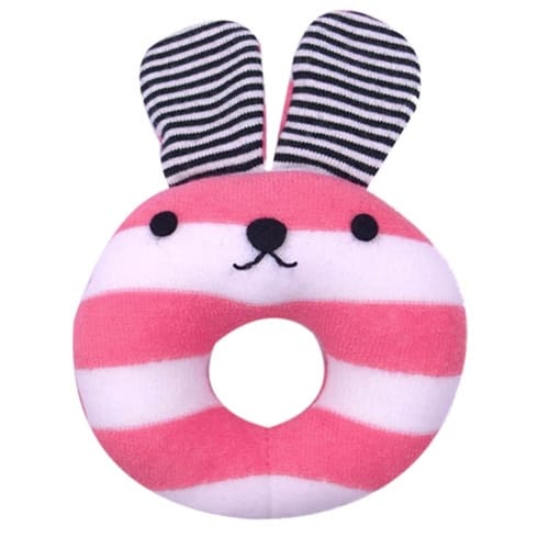 ガラガラ うさくまラトル おもちゃ ピンク