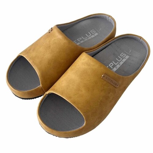 スリッパ KITPLUS 前開きマスタード L