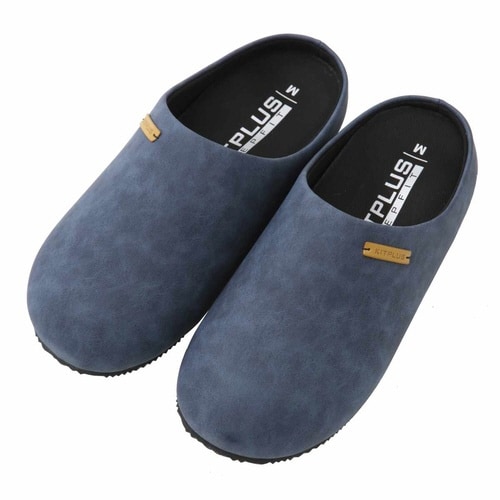スリッパ KITPLUS 前閉じネイビー M
