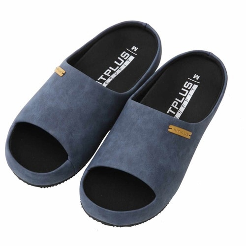 スリッパ KITPLUS 前開きネイビー M