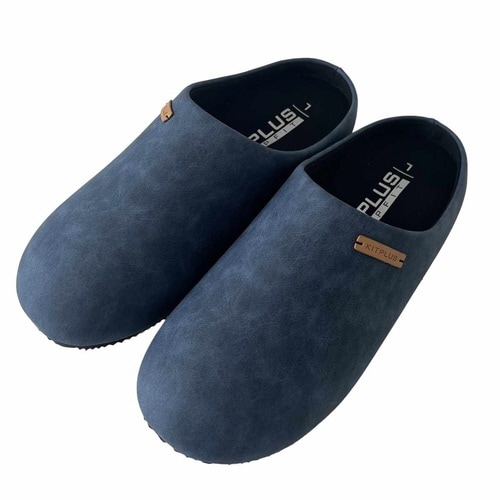 スリッパ KITPLUS 前閉じネイビー L
