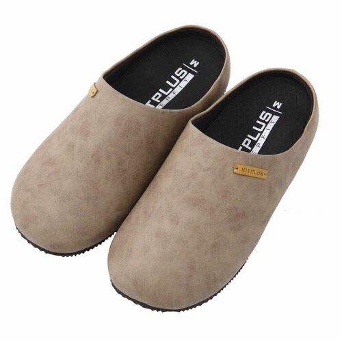 スリッパ KITPLUS 前閉じモカ M
