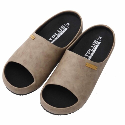 スリッパ KITPLUS 前開きモカ M