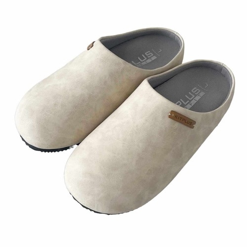 スリッパ KITPLUS 前閉じアイボリー L