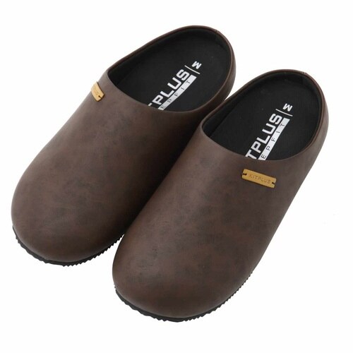 スリッパ KITPLUS 前閉じブラウン M