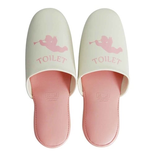 トイレスリッパ 拭けるスリッパ エンジェル ピンク
