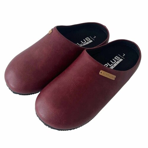スリッパ KITPLUS 前閉じワイン L