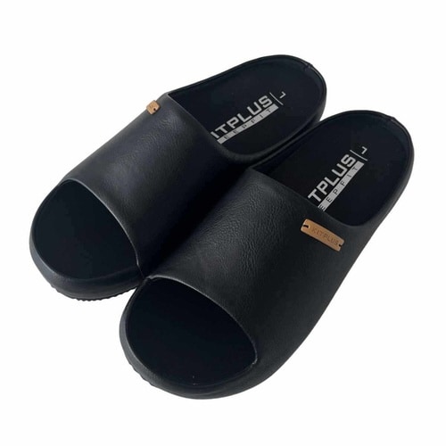 スリッパ KITPLUS 前開きブラック L