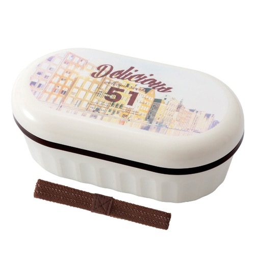 お弁当箱 1段 600ml ランチボックス 町並み