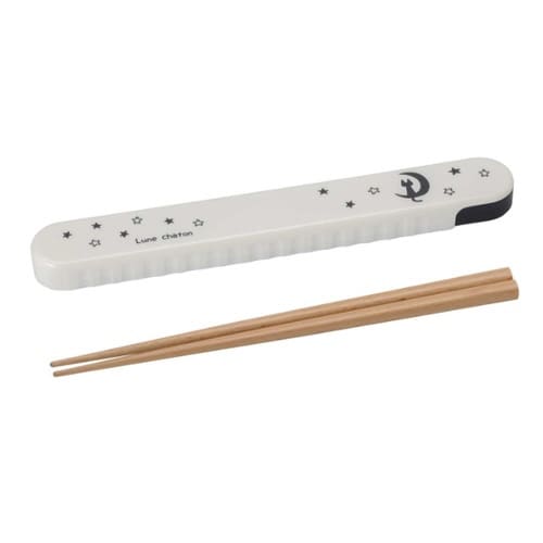 箸箱セット 19.5cm 箸 箸箱 白