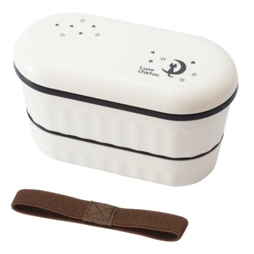 お弁当箱 2段 640ml ランチボックス 白