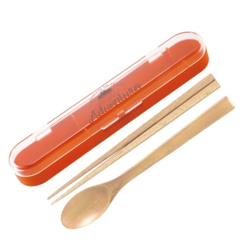 コンビセット スプーン 箸 18cm オレンジ