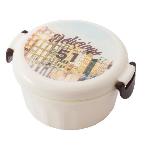 お弁当箱 デザートケース 1段 300ml 町並み