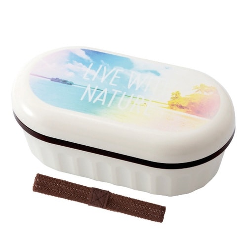 お弁当箱 1段 600ml ランチボックス ビーチ