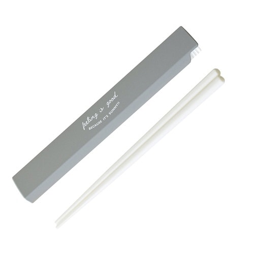 箸箱セット FIG 18cm 箸&ケース グレー