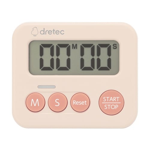 キッチンタイマー 3ランプタイマー 置き型 ピンク