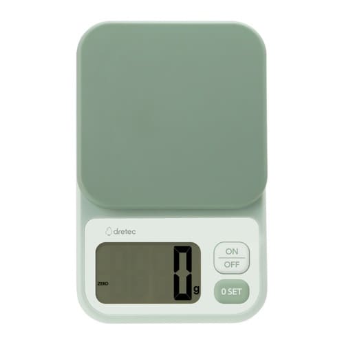 デジタルスケール 2kg エクレ 計量器 グリーン