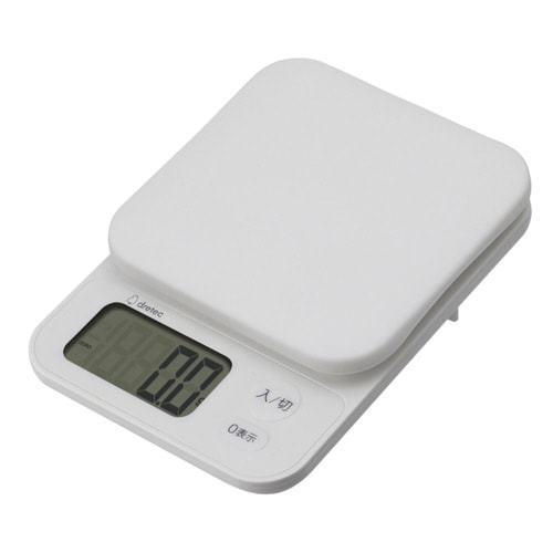計量器 デジタルスケール 2kg ホワイト