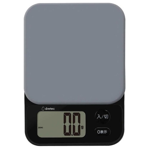 計量器 デジタルスケール 3kg ブラック