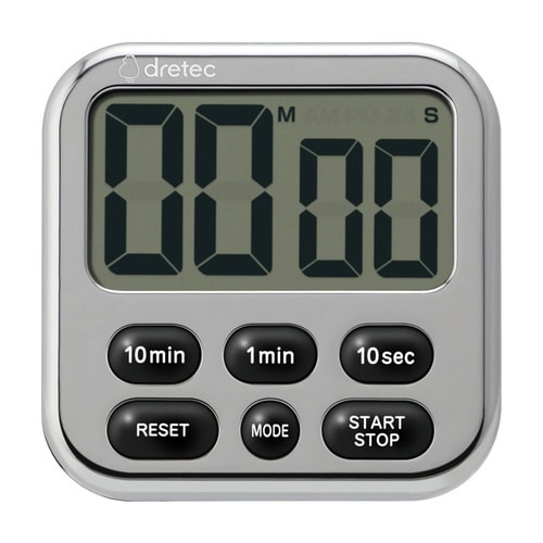 キッチンタイマー シャボン6 時計機能付き