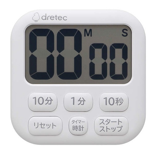 キッチンタイマー ポポラ6 デジタル ホワイト