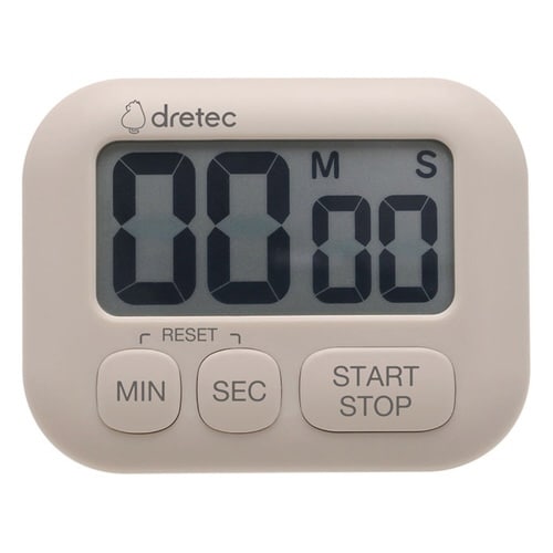 キッチンタイマー ポポラ 壁掛け 置き型 ベージュ