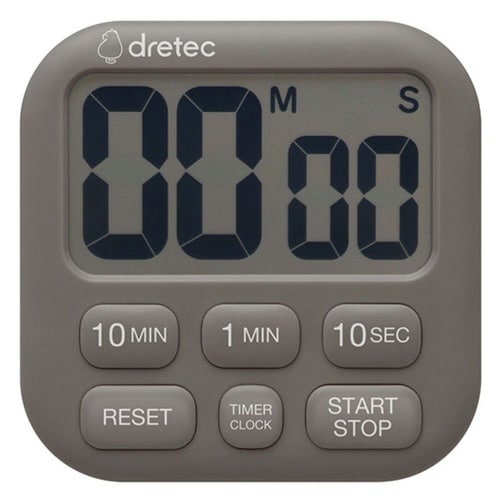 キッチンタイマー ポポラ6 壁掛け ダークグレー