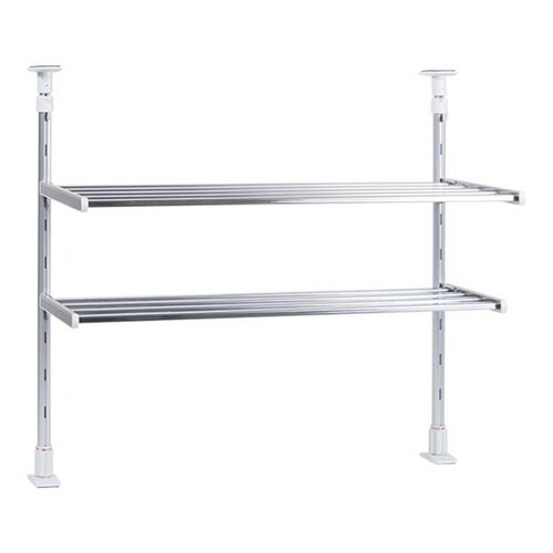 収納ラック つっぱり棚 2段 幅60cm