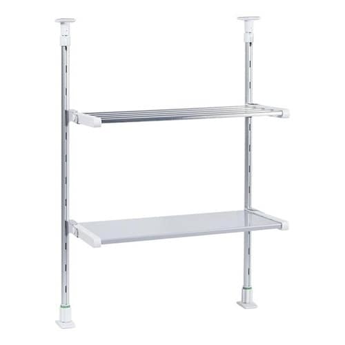 収納ラック つっぱり棚 2段 幅45cm