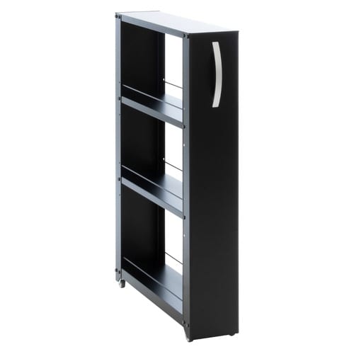 キッチンストッカー トールワゴン ブラック