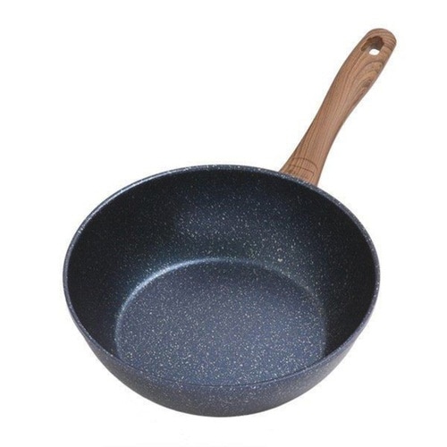 フライパン 24cm IH対応 木目調ハンドル