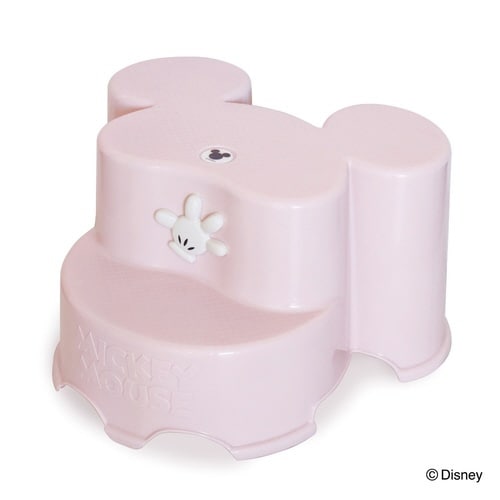 踏み台 ミッキーマウス キャラ ピンクベージュ