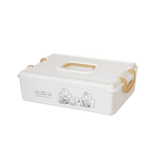 収納ボックス スヌーピー アイボリー