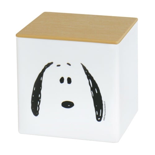 箱型ティッシュケース スヌーピー アイボリー